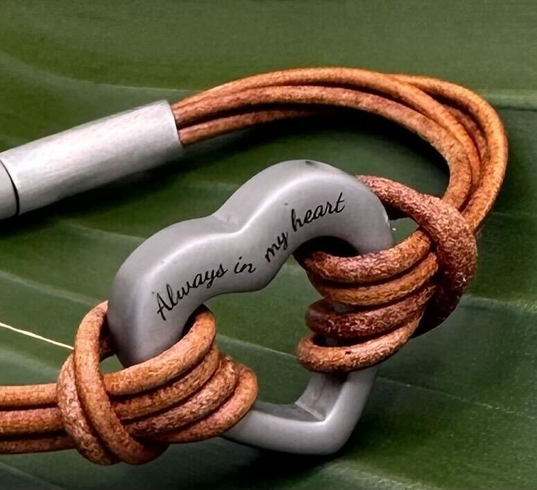 Leather Cremation Bracelet, Rememberance Keepsake, Ashes Jewelry, Leather Urn Bracelet, Engraved Urn Bracelet