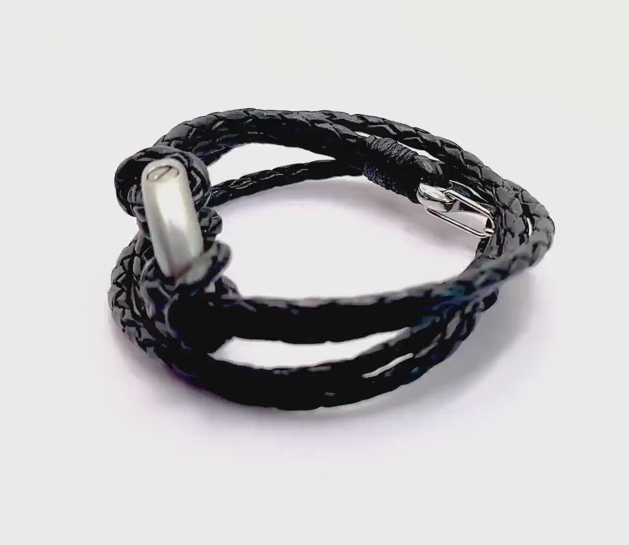 Cremation Bracelet for Ashes, Cremation Jewelry Urn, Personalized Leather Wrap Bracelet, Memorial Bracelet