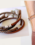 Fathers Day Bracelet, Mens Leather Bracelet, Mens Personalised Bracelet, Bracelet Mens Leather, Mens Bracelet, Mens Gift, Custom Name Gift
