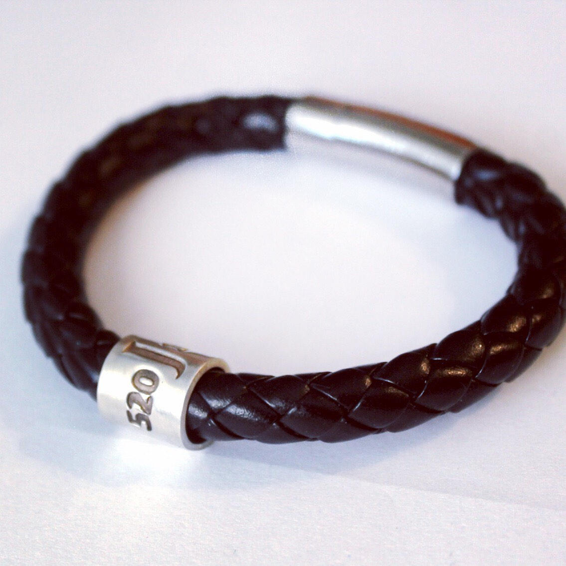 Mens Leather Bracelet, Personalised Jewelry, Fathers Day Gift, Engraved Leather Cuff, New Dad Gift, Mens Jewelry, Custom Birthday Gift