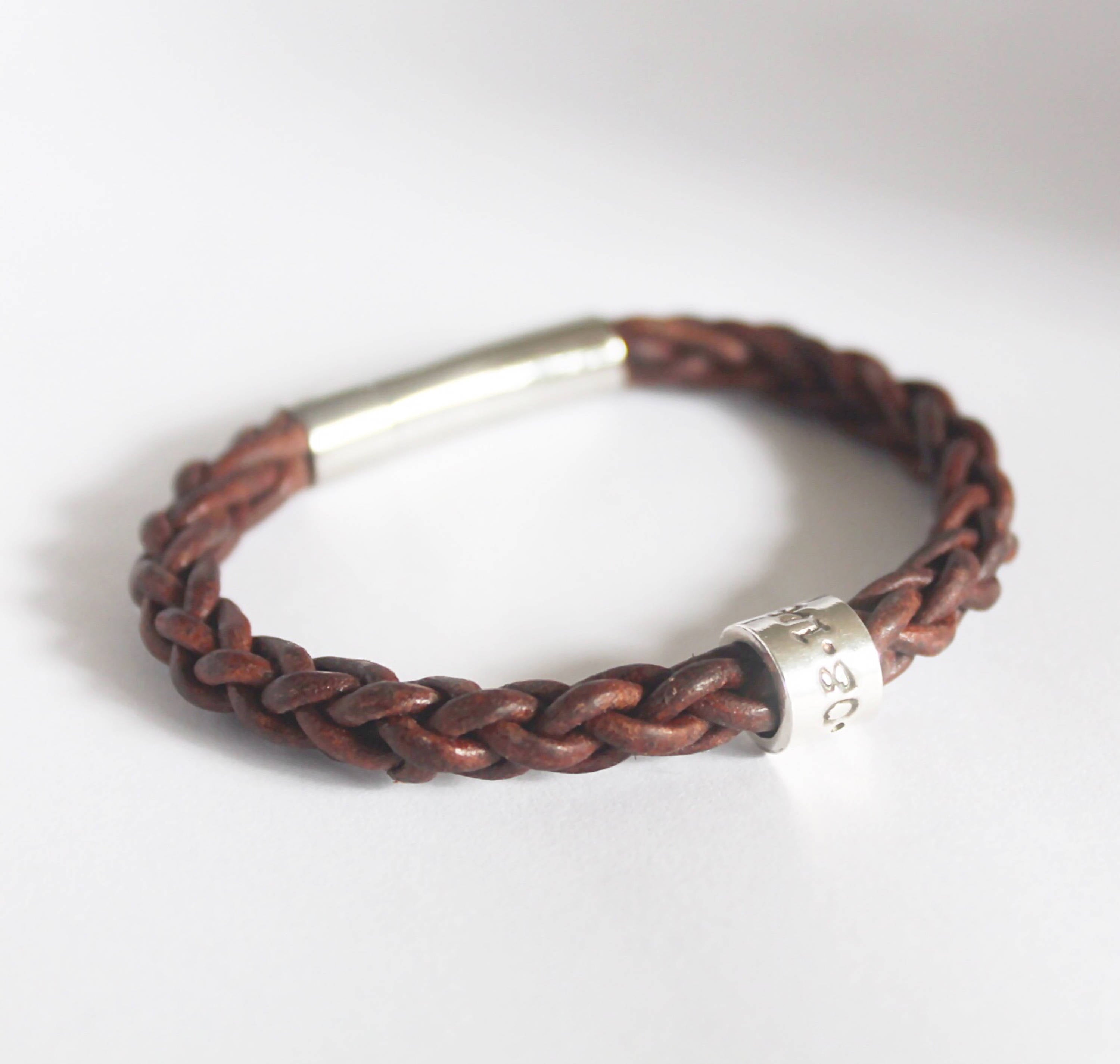 Womens Personalised Bracelet, Mens Gift, Mothers Day Gift, Womens Bracelet, Charm Bracelet, Silver Charm Bracelet, Leather Bracelet, Pandor