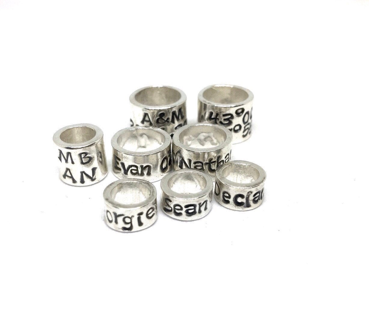 Custom Engraved Bracelet, Personalized Mens Bracelet, Mens Leather Bracelet, Name Bracelet, Boyfriend Gift, Black Braided Cuff, New Dad Gift