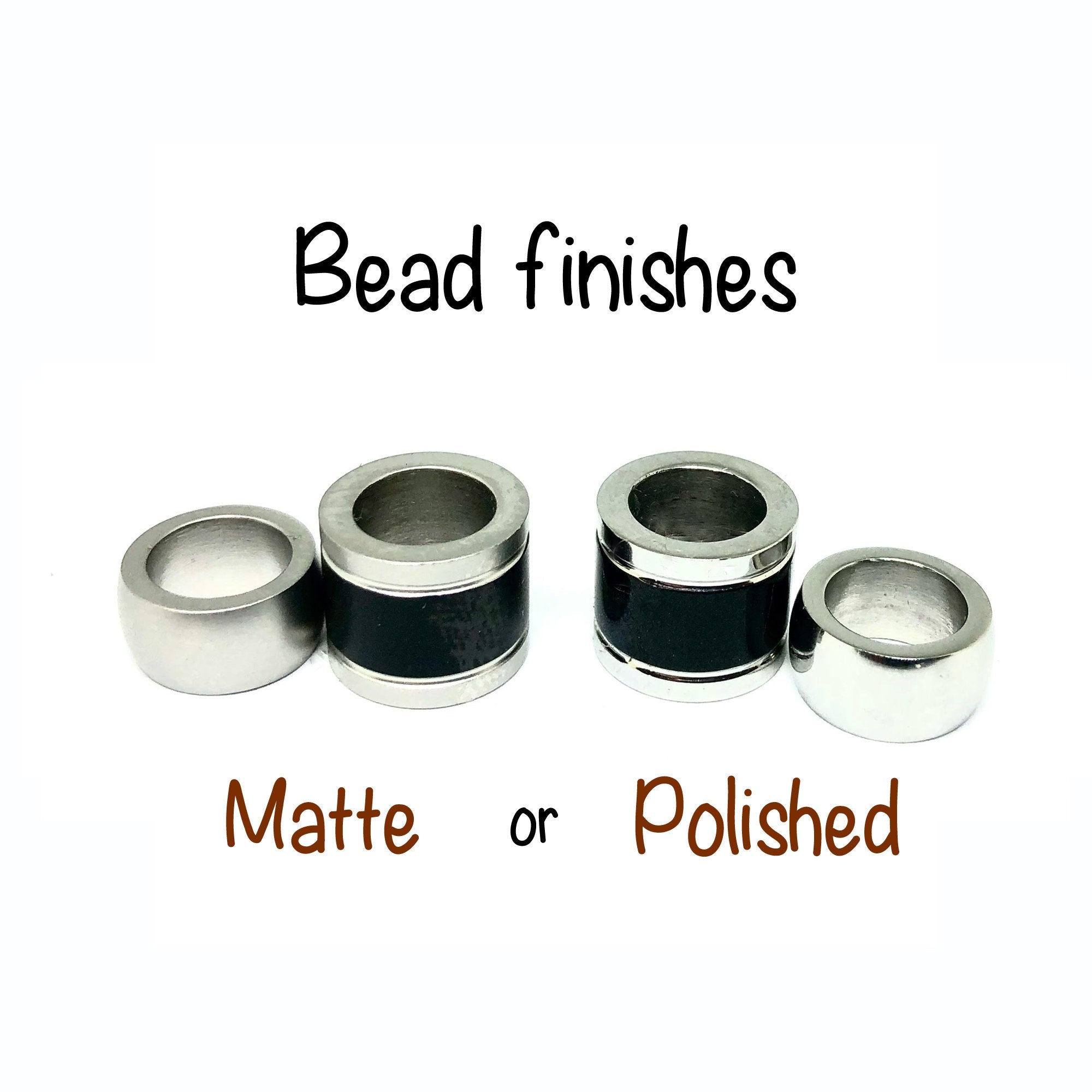 ADD-ON Silver Accessory Beads for Mens Leather Bracelet, Cremation Jewelry for Men and Women, Mens Bracelet Personalized, Wrap Bracelet