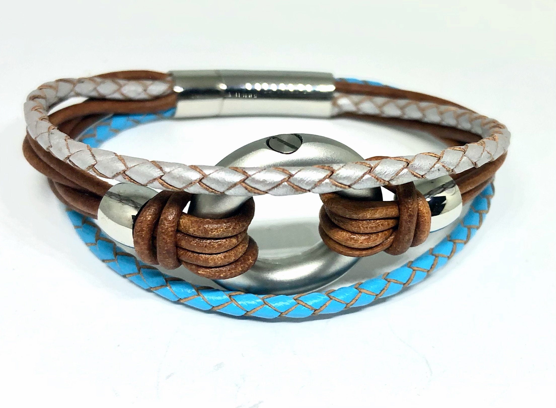 Cremation Jewelry, Leather Wrap Bracelet, Urns for Human Ashes, Ashes Memorial Bracelet, Womens Urn Bracelet For Cremains Urn for Baby Ashes