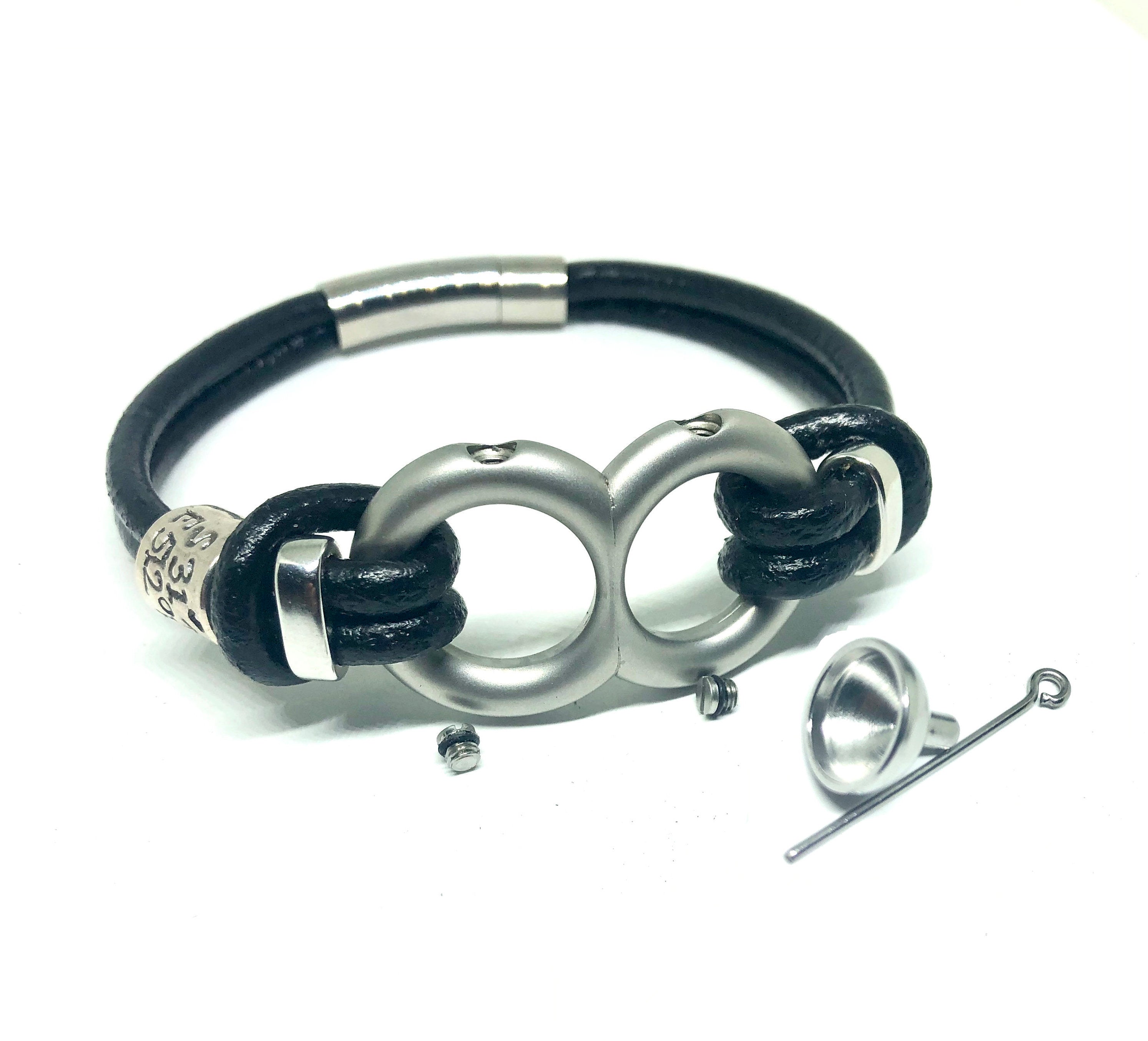 Sympathy Gift For Men, Small Urns for Human Ashes, Bereavement Gift, Cremate Jewelry for Man, Pet Cremation Jewelry, Engraved Memorial Gift