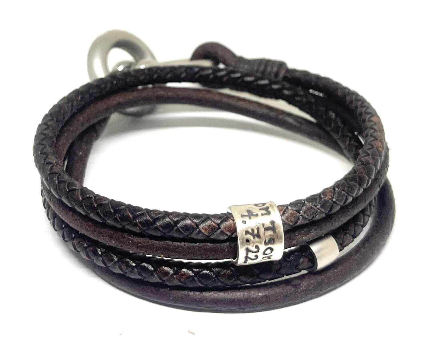 Mens Ashes Bracelet, Urn Jewellery for Men, Dog Loss for Dad