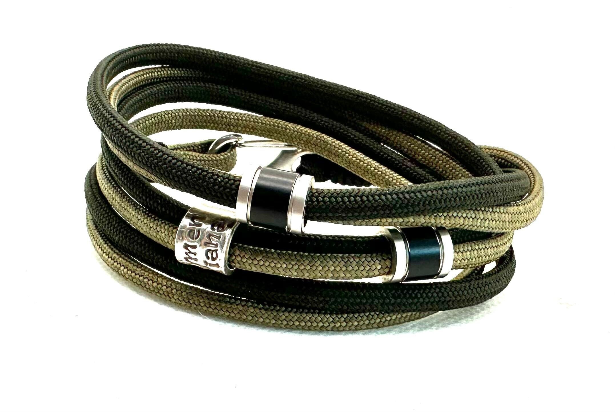 Custom Paracord Bracelet for Men, Triple Wrap Bracelet, Non Leather, Vegan Friendly Gift