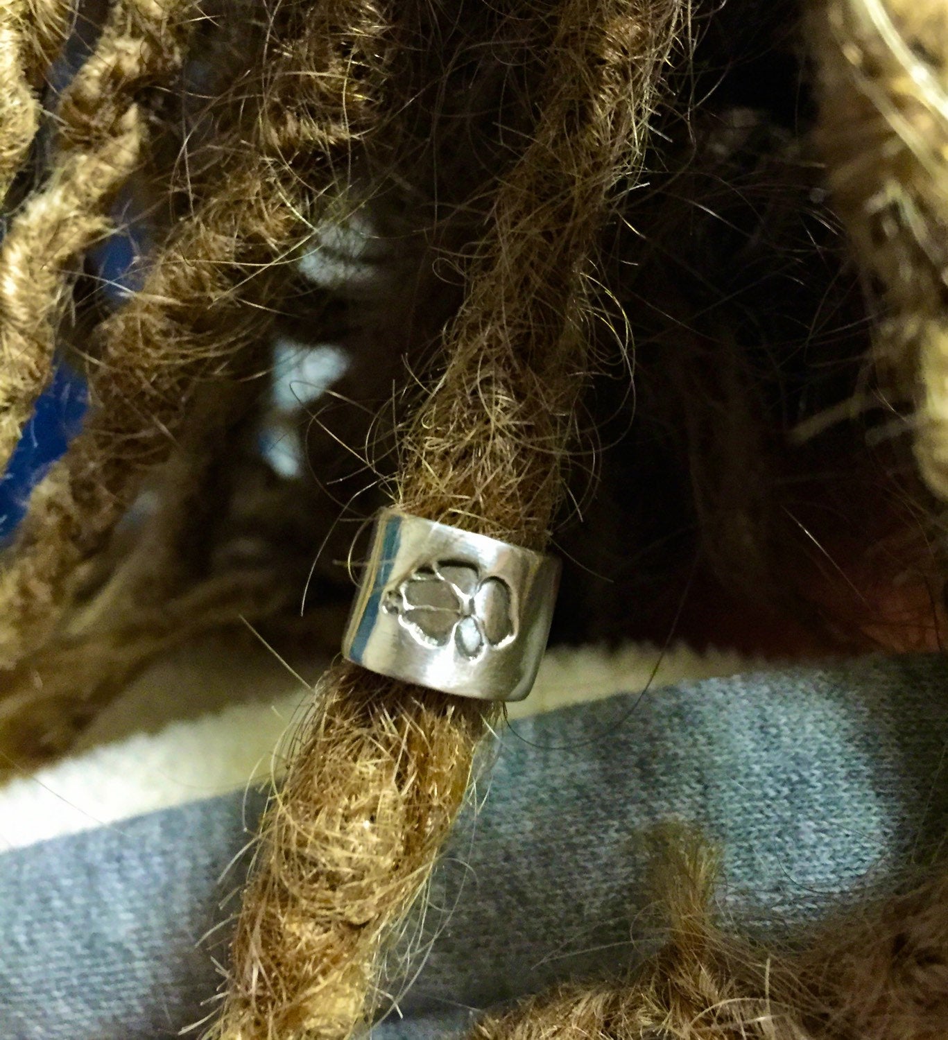 Personalised Dreadlock Bead - Pure Silver