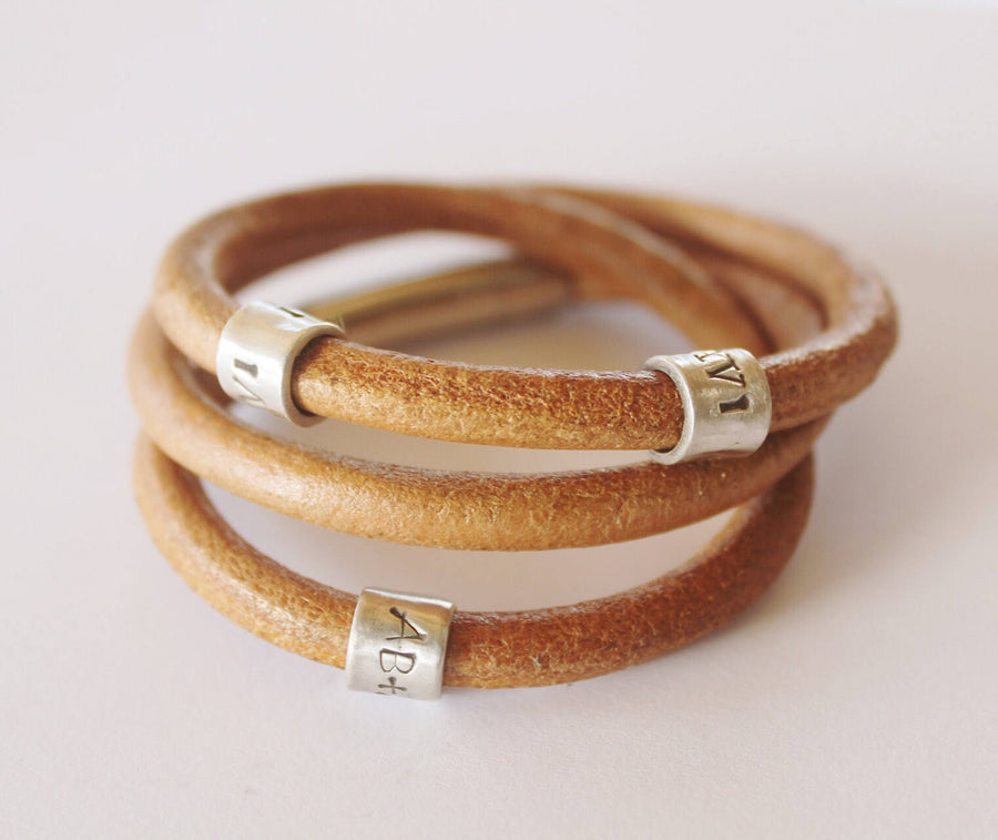 Triple Wrap Vintage Brown