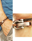 Name Bracelet Man, Date Jewelry, Leather Bracelet, Mens Personalised Bracelet, Gift for Dad, Gift for Him, Leather Wrap Bracelet Screw