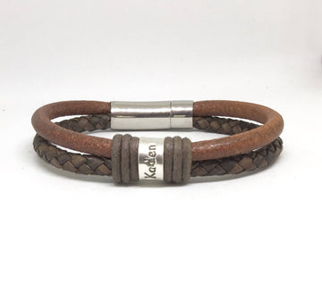 Mens bracelet, Fathers Day, Bracelet, Leather Bracelet, Mens leather bracelet, Father Day Gift, Mens Personalised Bracelet, gift for dads