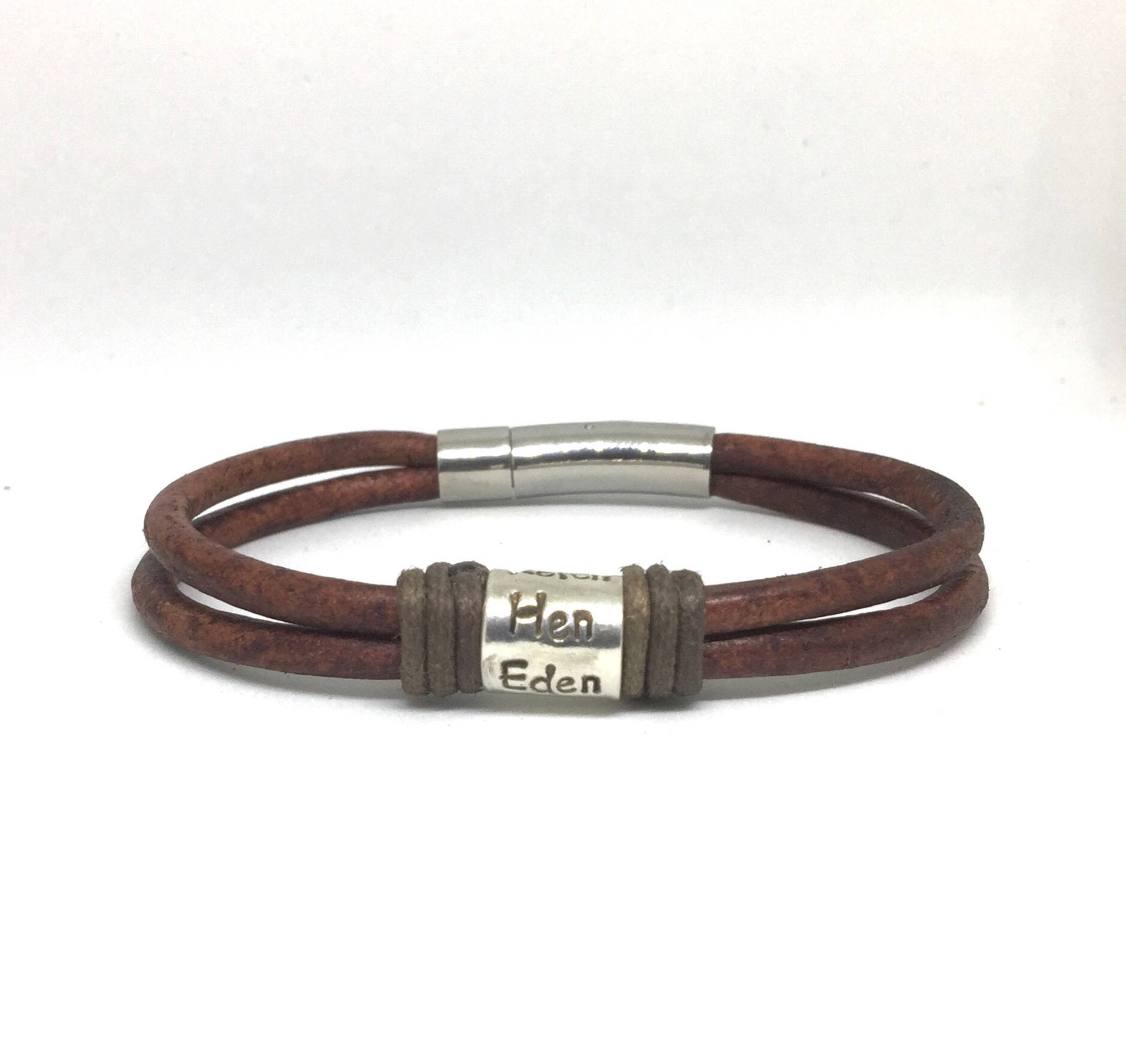 Single Wrap Leather Bracelet, Unisex Gift, Mens Leather Wrap Bracelet, Bracelet Homme, Leather Bracelet Engraved, 30th Birthday Gift Jewelry