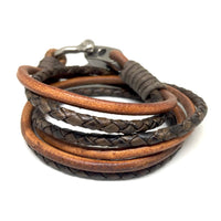 Mens Leather Bracelet, Personalised Custom Bracelet, Engraved Mens Cuff, Wrap Bracelet, Coordinates Bracelet. Gift For Dad