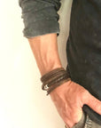Leather Wrap Bracelets, Bulk My Bracelet, Mens Leather Bracelets, Gift for Him, Fathers Day Gift, Leather bracelet