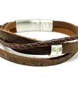 Mens Wrap Bracelet Leather Wrap Bracelet Mens bracelet Boho Bracelet Gift For Men Fathers day Gift Personalised leather Bracelet