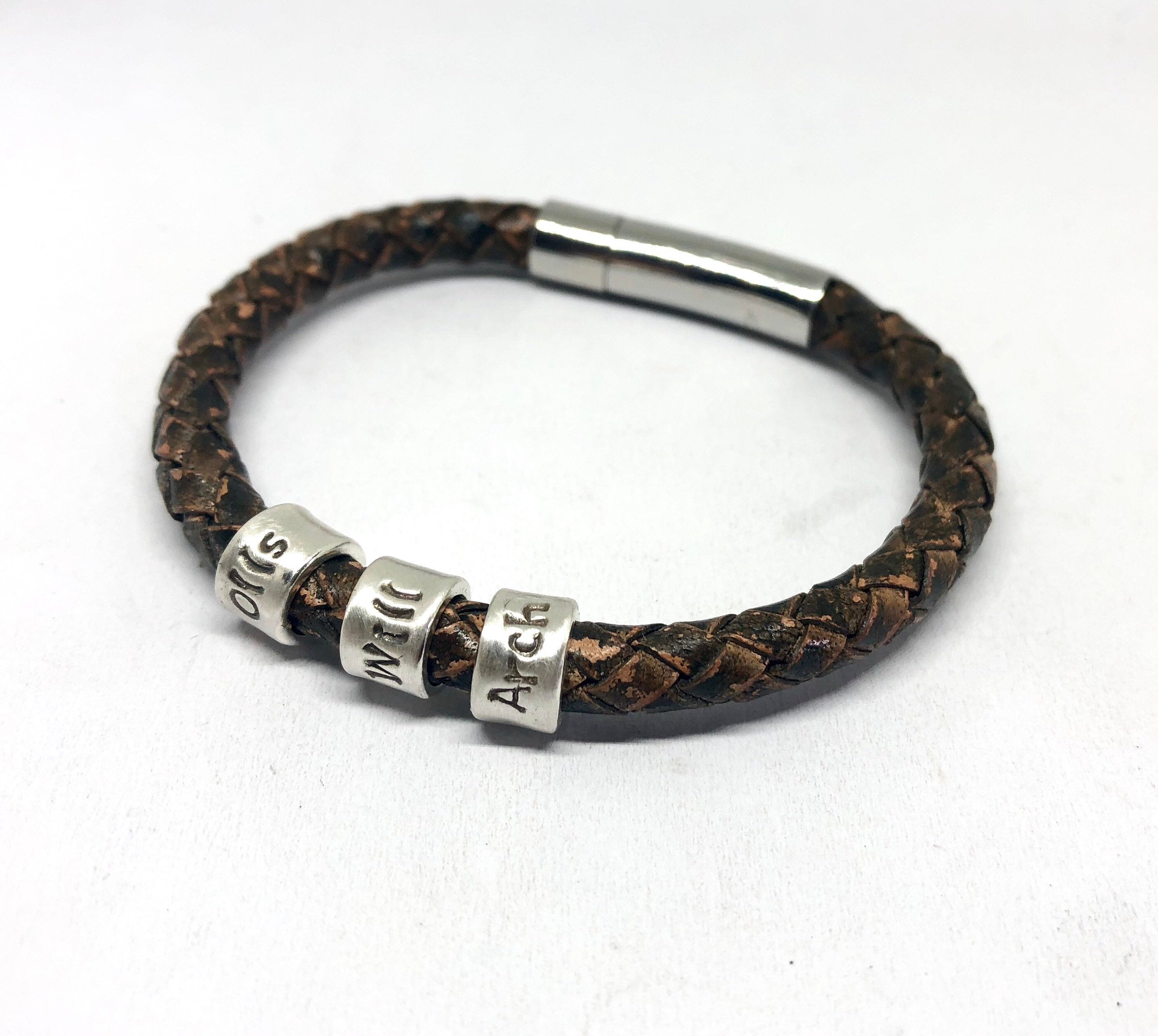 Vintage Spike Rock Leather Charm Bracelets Without Charms For Men Set Of 4  With Braided Wrap Wristband Rope And Beads Jewelry From Sodatx, $6.56 |  DHgate.Com