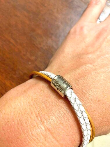 Womens Bracelet, Mothers Day Gift, Womens Leather Bracelet, Charm Bracelet, Silver Charm Bracelet, Leather Bracelet, Pandora, Mother Day