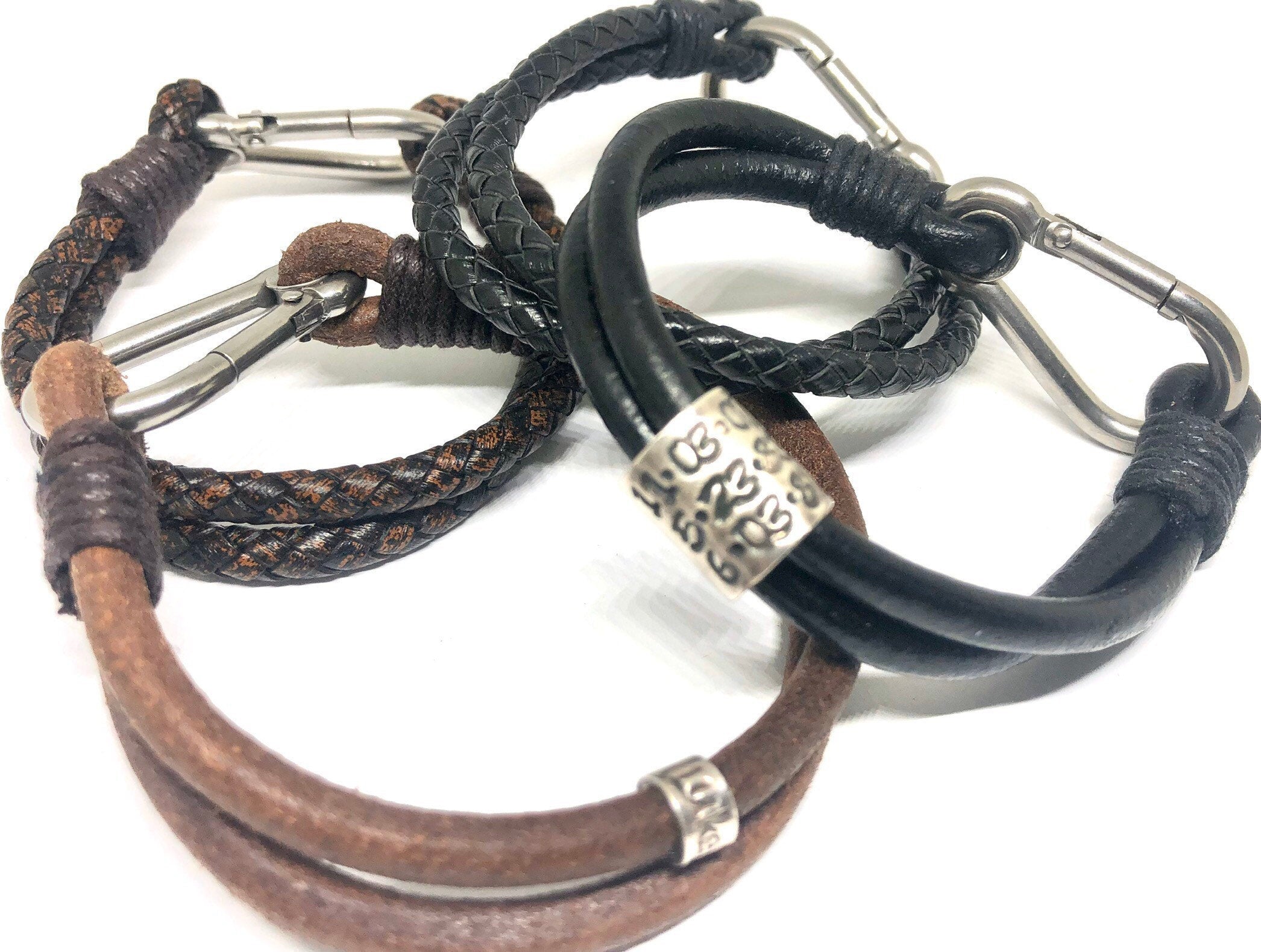 Mountain Lover Climbing Bracelet, Rope Bracelet, Carabiner Clip, Coordinate Bracelet, Latitude Longitude Bracelet, Mens Morse Code Bracelet