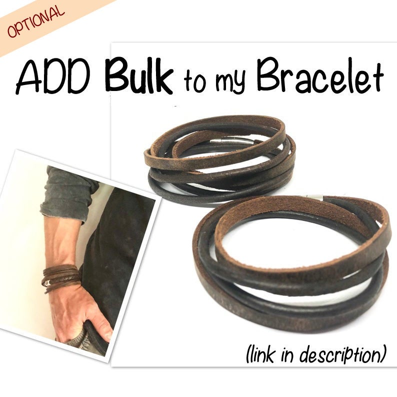 Mens Leather Bracelet, Fathers Day Gift, Mourning Jewelry, Leather Name Bracelet, Mens Cuff Bracelet, Personalised Mens Jewelry Stepdad Gift