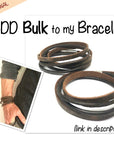 Black Double Wrap Leather Bracelet With Footprint Charm, Husband Bracelet, Mens Leather Wrap Bracelet, Viking Leather Bracelet