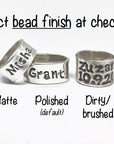 Mens Chunky Bracelet, Mens Jewelry, Mens Leather Bracelet, New Dad Gift, Loss of a Brother, Mens Cuff Bracelet, Custom Engraved Bracelet