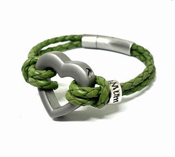 Green Heart Urn Bracelet For Cremains, Cremation Jewelry for Women, Xmas Gift for Mom, Bereavement Gift, Urns for Human Ashes and Baby Ashes