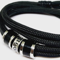 Paracord Name Bracelet, Mens Vegan Personalised Bracelet, Rope Survival Bracelet