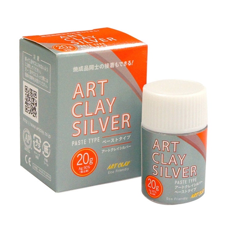 Art Clay Silver Paste, Fine Silver Metal Clay Supplies, Low Firing Precious Metal Clay Paste to Attach Findings and Wiring