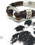 Triple Wrap Black Paracord Cremation Bracelet for Ashes, Cremation Jewelry Urn, Paracord Bracelet Customized, Memorial Bracelet